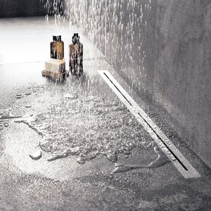 caniveau de douche en acier inoxydable brossé 1