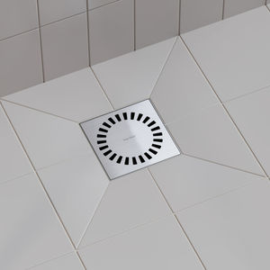 bonde de douche en acier inoxydable brossé 1