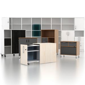 caisson de bureau en bois / à 1 tiroir / à 2 tiroirs / à roulettes