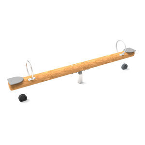 balançoire à bascule en bois