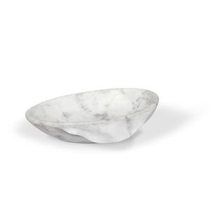 vasque à poser / ovale / en marbre / contemporaine