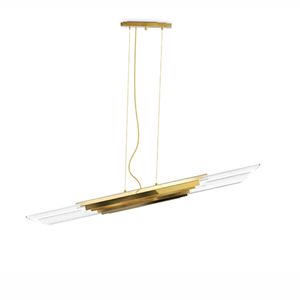 suspension / contemporaine / en laiton / en cristal