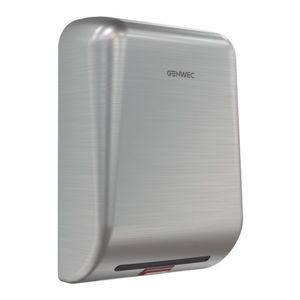 sèche-mains en inox brossé