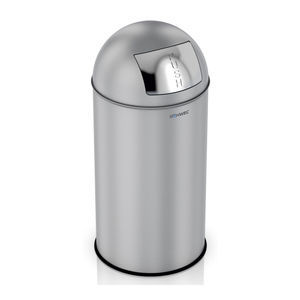 corbeille à papier en inox brossé 1
