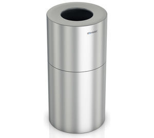 corbeille à papier en aluminium brossé