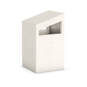 poubelle publique / en béton / contemporaine