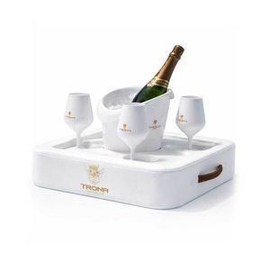 plateau de service en cuir