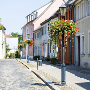 jardinière urbaine suspendue en acier galvanisé