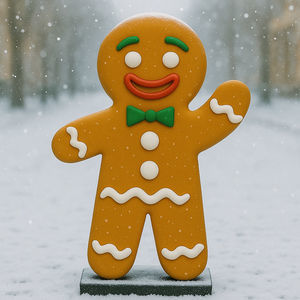 sculpture de Noël en fibre de verre