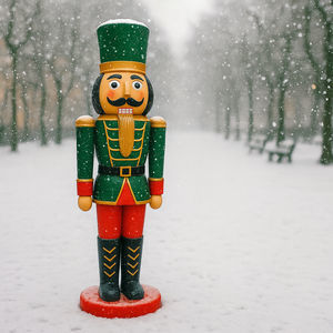 sculpture de Noël en fibre de verre