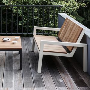 banc de jardin contemporain