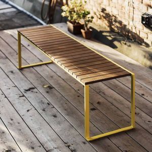banc de jardin contemporain