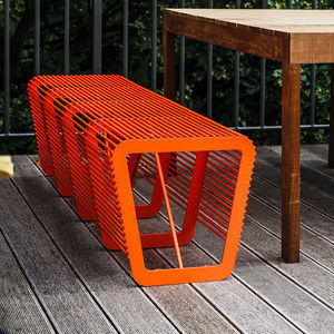 banc de jardin contemporain
