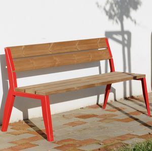 banc de jardin contemporain