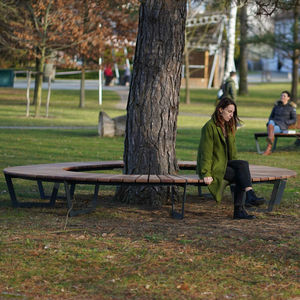 banc de jardin contemporain