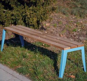 banc de jardin contemporain