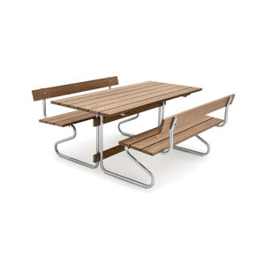 ensemble table et bancs contemporain