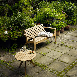 banc de jardin contemporain