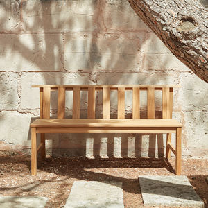 banc de jardin contemporain