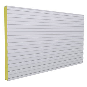 panneau sandwich pour mur / face en acier galvanisé / âme en polyuréthane PUR / âme en polyisocyanurate PIR