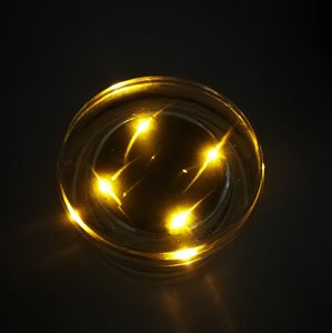plot solaire en cristal / face en verre trempé / connecté / pour balisage