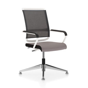 chaise de conférence contemporaine / tapissée / avec accoudoirs / empilable