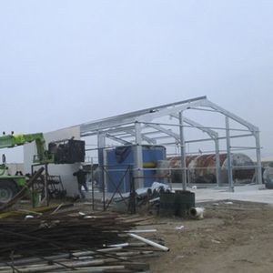 hangar en acier galvanisé 1