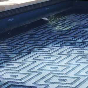 mosaïque de piscine / murale / au sol / en grès cérame