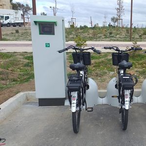 station de recharge pour vélos électriques
