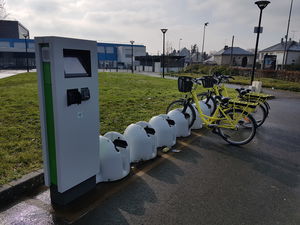 station de recharge pour vélos électriques