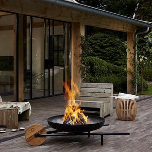 brasero de jardin à bois