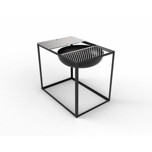 Brasero De Jardin En Acier Inoxydable Avec Support - Diamètre 30 Cm, Hauteur 15 Cm - Idéal Pour Ambiance Feu Extérieur, Décoration Terrasse - 3