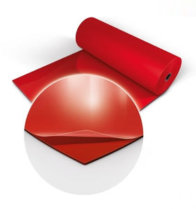 tapis de scène en PVC / finition brillante / résistant aux rayures