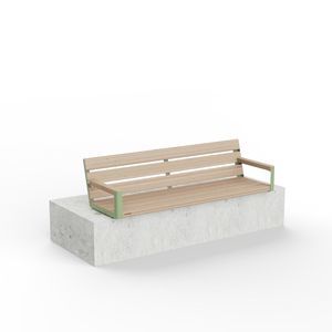 banc public en acier thermolaqué 1