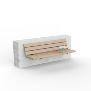 banc en acier inoxydable à revêtement par poudre 1