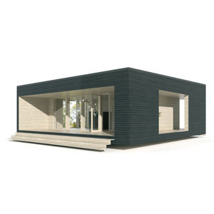 maison préfabriquée / contemporaine / en bois massif / écologique
