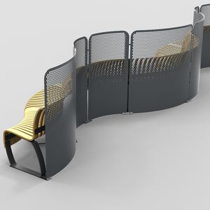 séparateur d'espace en acier à revêtement par poudre