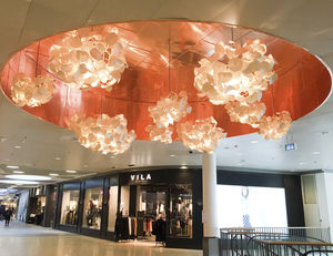 suspension / contemporaine / en laine / en bouleau