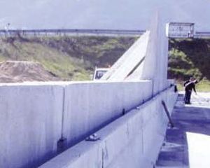 glissière de sécurité en béton