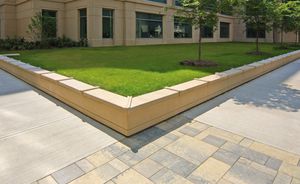 bordure de jardin / en béton / linéaire
