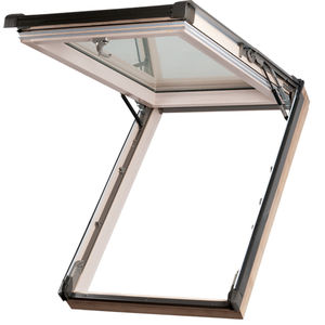 fenêtre de toit à projection / en bois / à triple vitrage