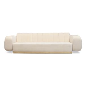 canapé contemporain / en cuir / 3 places