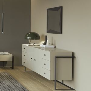 miroir mural / contemporain / rectangulaire / en fer