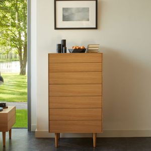 chiffonnier contemporain / en chêne / en noyer / rose