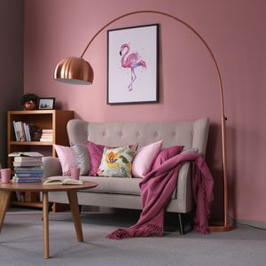 canapé classique / en tissu / 2 places / avec coussin amovible