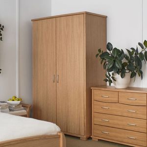armoire contemporaine / en chêne / en noyer / en plaqué bois