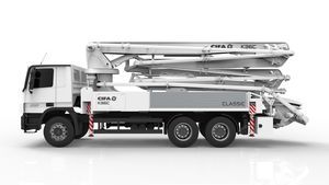 pompe à béton montée sur camion 1