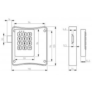 serrure électronique / pour casier vestiaire / à monnayeur / à code