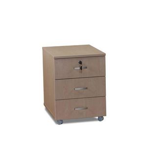caisson de bureau stratifié / à 3 tiroirs / à roulettes
