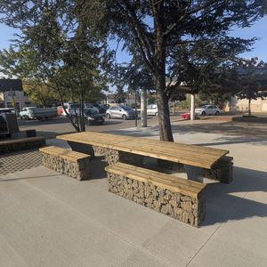 table de pique-nique contemporaine